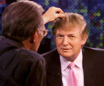 donald trump without toupee. intelligence form hairpiece